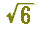 sqrt(6)